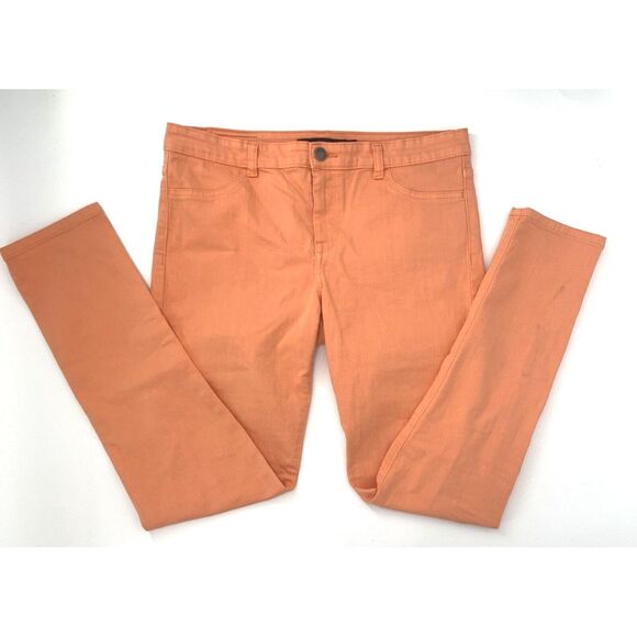 Calvin Klein Stretch Orange‎ Women's Skinny Legging Jeans Size 14 - Picture 1 of 10